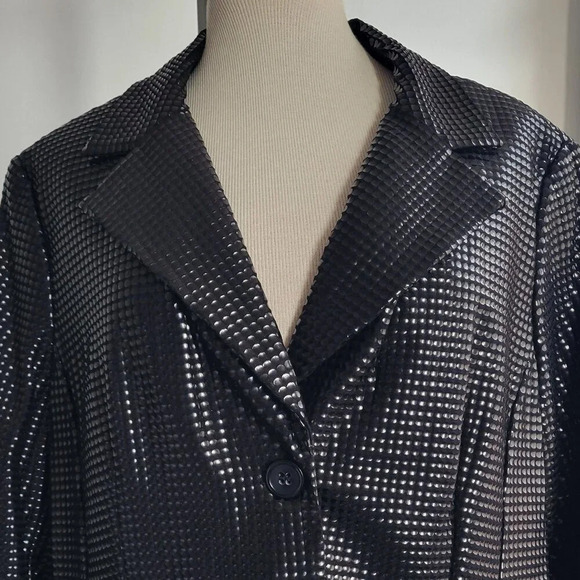 NWT - Alberto Makali Black Beaded Deluxe Jacket (Size 14) - Picture 1 of 14